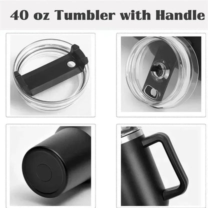 Stainless Steel Insulated Water Bottle with Handle
