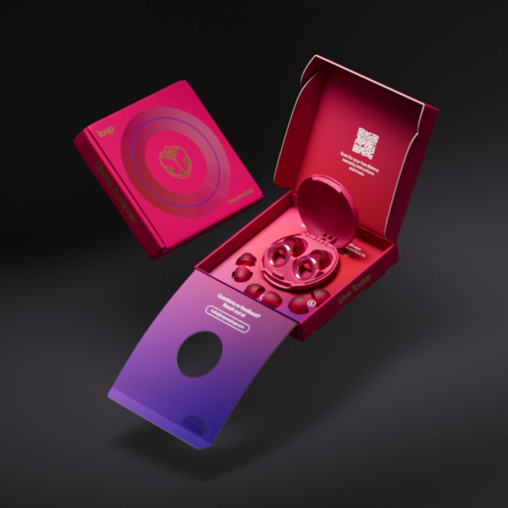 Loop Tomorrowland x Experience 2 Earplugs Stylish Hearing Protection For Concerts & Festivals,Live Music,Nightlife & Musicians 17dB Noise Reduction Ear Plugs (High-Fidelity) Limited Edition