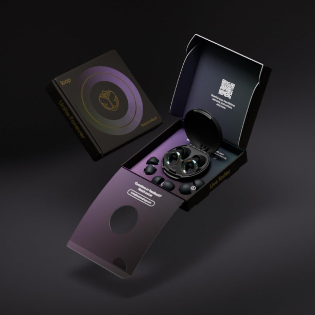 Loop Tomorrowland x Experience 2 Earplugs Stylish Hearing Protection For Concerts & Festivals,Live Music,Nightlife & Musicians 17dB Noise Reduction Ear Plugs (High-Fidelity) Limited Edition