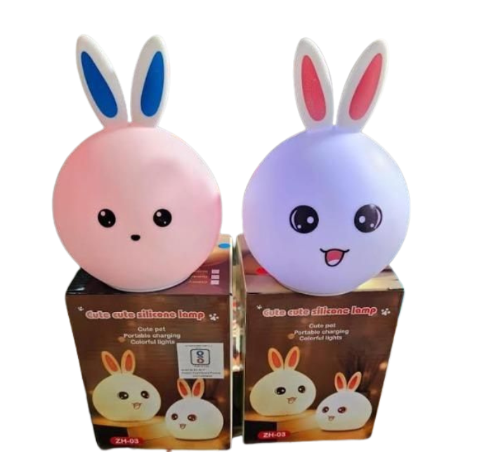 Silicone Open Eye Bunny Touch Lamp