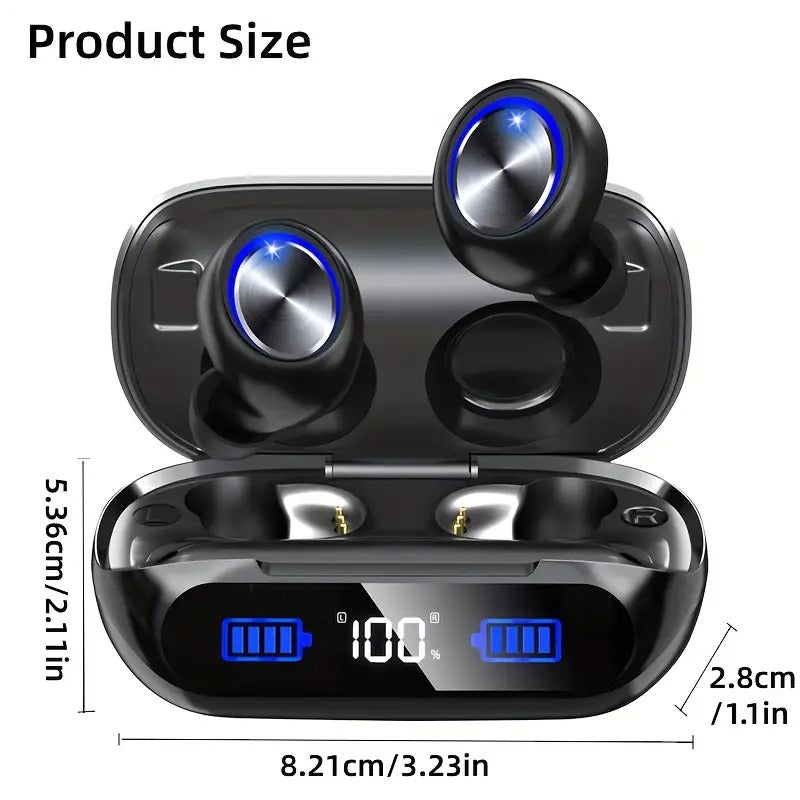 NNETM Wireless Earbuds Playtime Bluetooth 5.3 Noise Cancelling