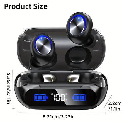 NNETM Wireless Earbuds Playtime Bluetooth 5.3 Noise Cancelling