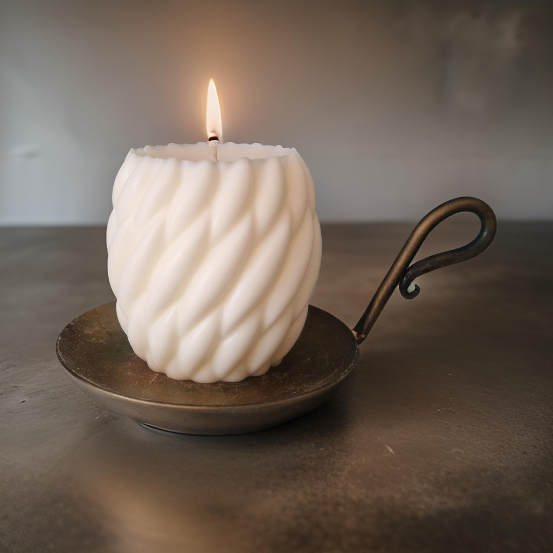 Unscented Natural Wax Candles